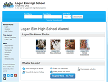 Tablet Screenshot of loganelmhighschool.org